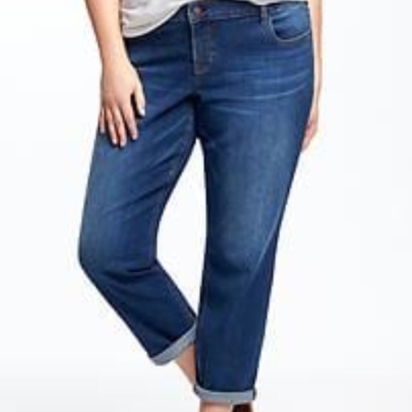 old navy plus size boyfriend jeans